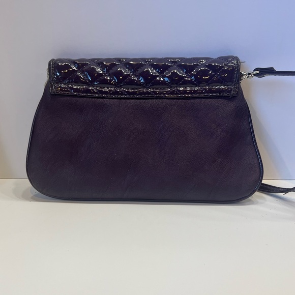 Grace Adele Quilted Purple Clutch - Picture 3 of 13